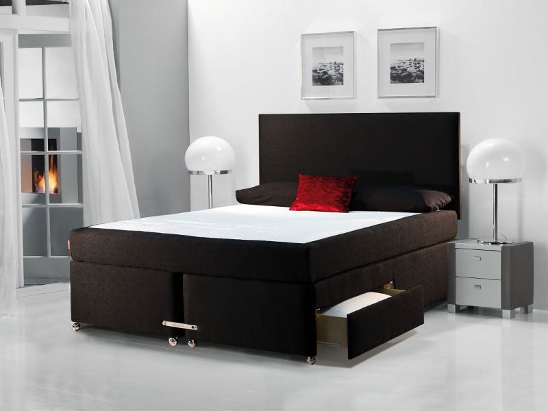 Dunlopillo Luminous Bed Set with Curtis Headboard Crendon Beds