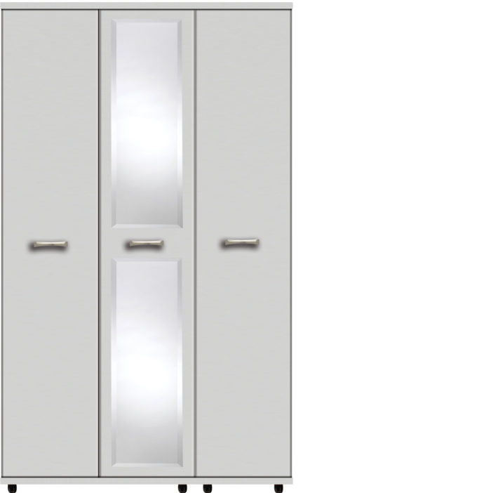 Crendon 3 Door Wardrobe with one Mirror - Image 6