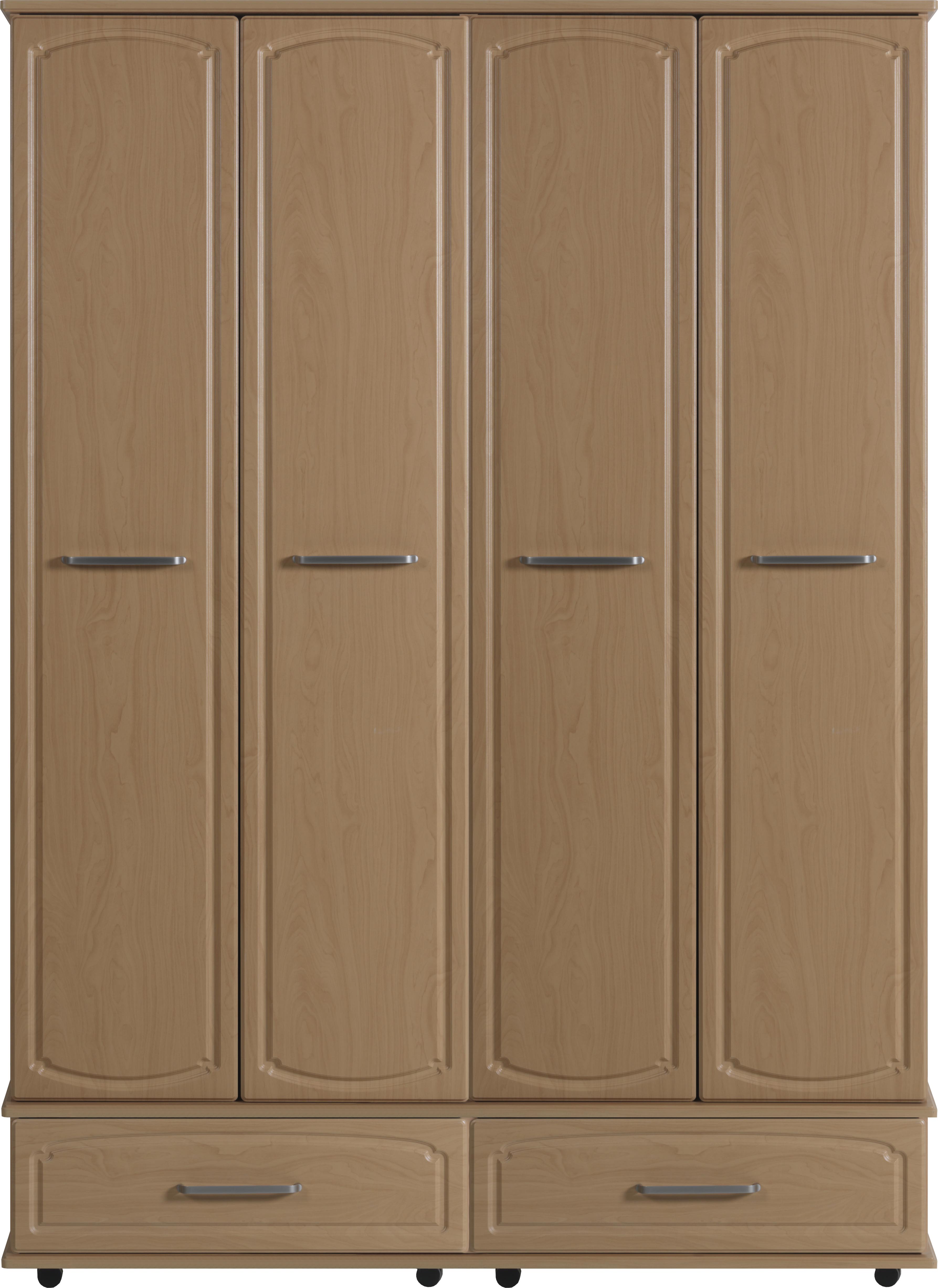 Thame Extra High Wardrobe with 4 Doors and 2 Drawers