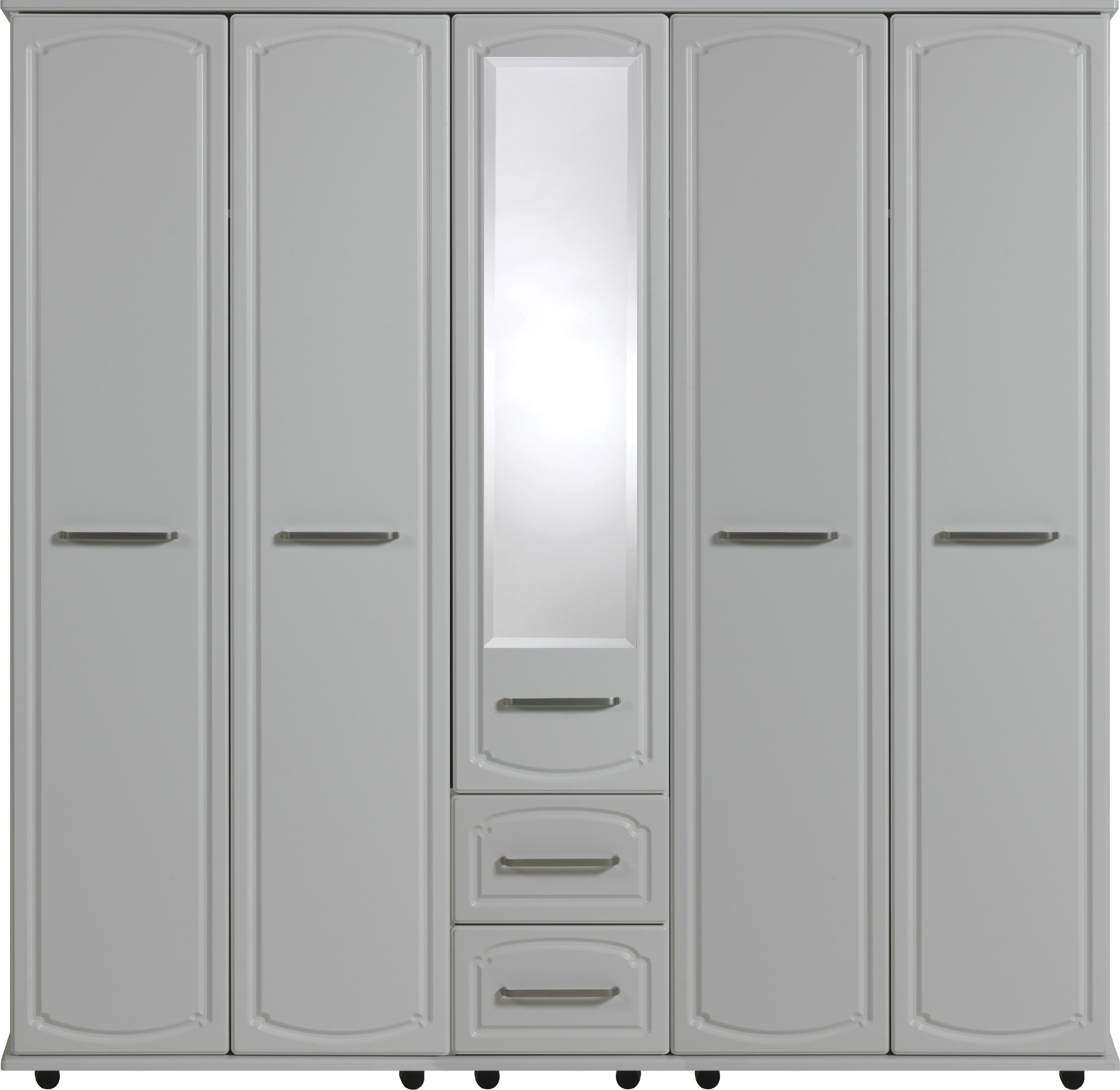 Thame 5 Door Wardrobe with 1 Mirror and 2 Drawers - Image 2