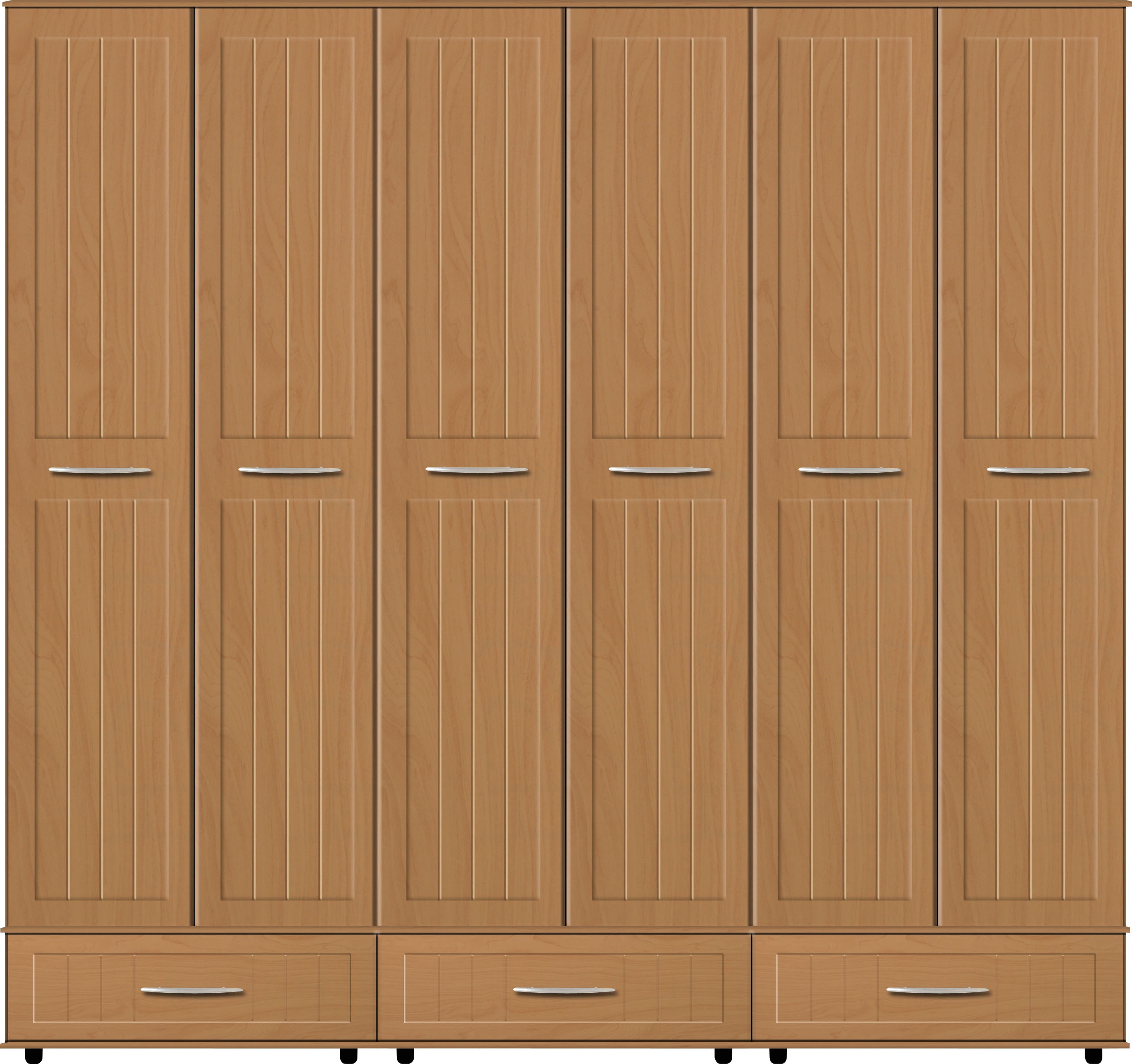 Tiddington Extra High Wardrobe with 6 Doors and 3 Drawers