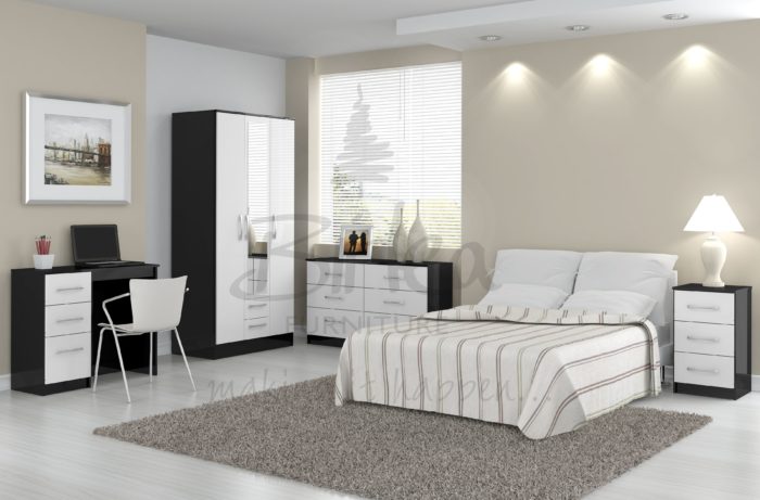 Lynx 3 Door Wardrobe with Mirror - Image 6