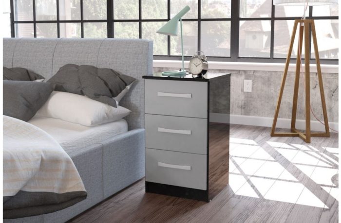 Lynx 3 Drawer Bedside - Image 9