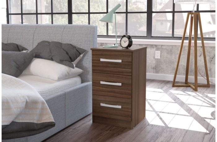 Lynx 3 Drawer Bedside - Image 8