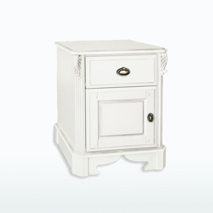 Regent One Drawer/Door Wide Bedside Chest
