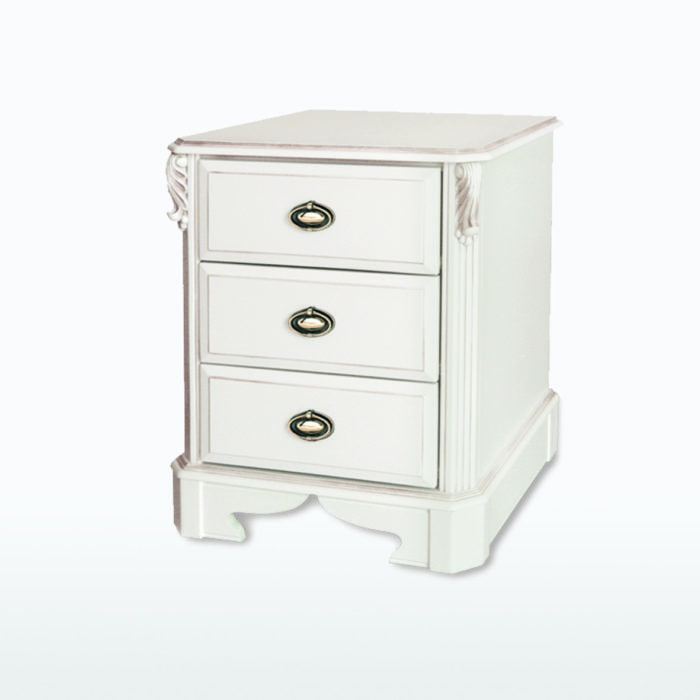 Regent 3 Drawer Wide Bedside Chest