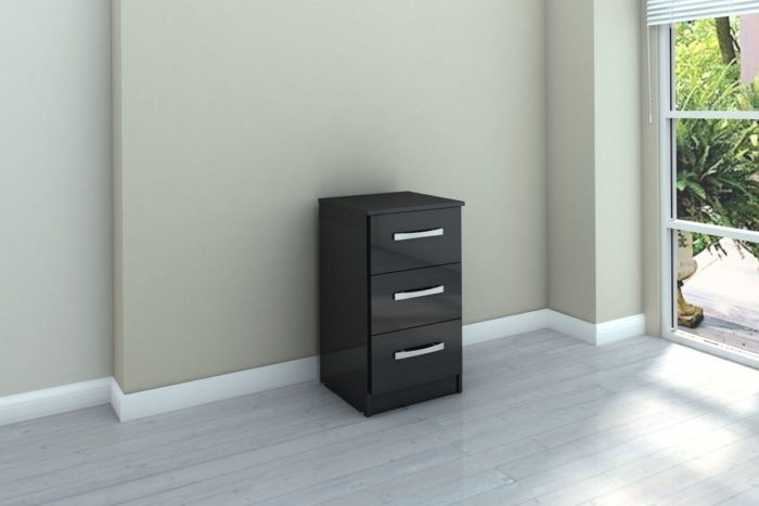 Lynx 3 Drawer Bedside - Image 5